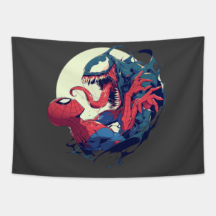 venom vs spiderman Tapestry