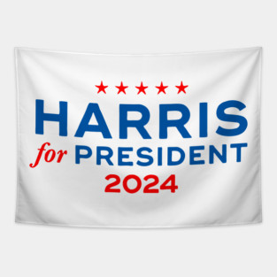 Harris For President 2024 Tapestry