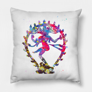 Shiva, the lord of dance Pillow