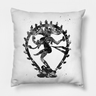 Shiva, the lord of dance Pillow