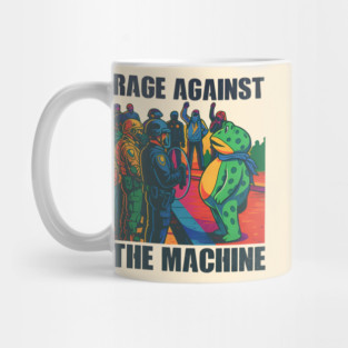 Rage Against The Machine Portland Frog Protest Mug