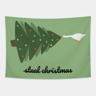 Untitled Goose Game - Christmas Edition Tapestry