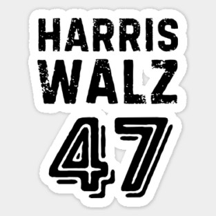 Harris Walz 47 Sticker