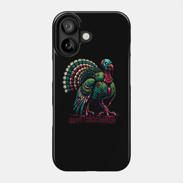 Zombie Thanksgiving Turkey Phone Case by HolidayBug