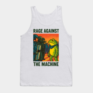 Rage Against The Machine Portland Resist Frog Protest Tank Top