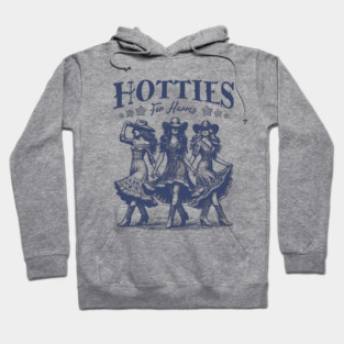 Hotties for Harris retro Hoodie
