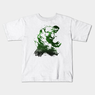 GREEN INK HULK Kids T-Shirt