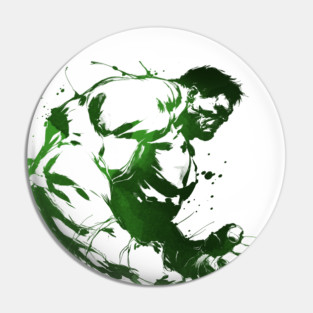 GREEN INK HULK Pin