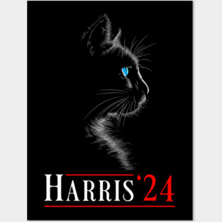 Kamala Cat Posters and Art