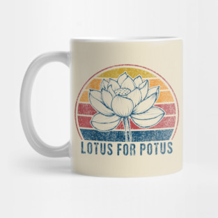 Lotus For Potus Kamala Harris 2024 vintage Mug