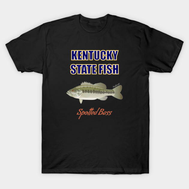 Kentucky State Freshwater Fish - Spotted Bass T-Shirt by Reefhorse