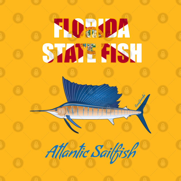 Florida State Saltwater Fish - Atlantic Sailfish by Reefhorse