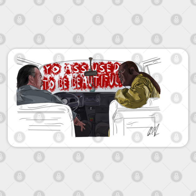 Jackie Brown: Yo Ass Used To Be Beautiful Sticker by 51Deesigns