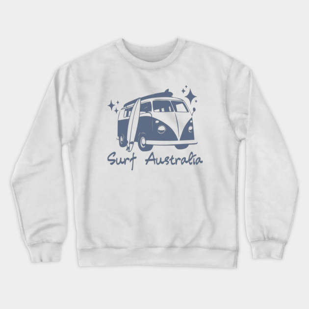 Surf Australia Crewneck Sweatshirt by Timeless Chaos