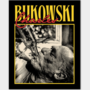 Charles Bukowski \\ Vintage Style 80s Classic Posters and Art