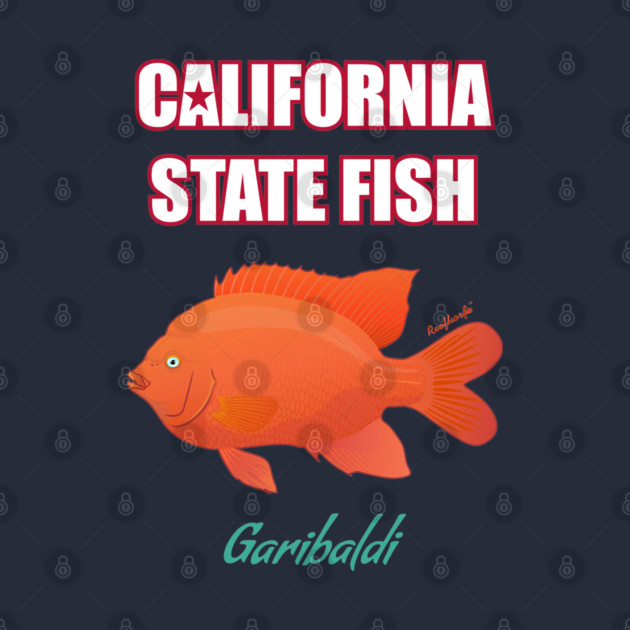 California State Saltwater Fish - Garibaldi by Reefhorse