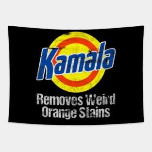 Kamala 2024 Harris  Kamala Removes Weird Orange Stains Tapestry