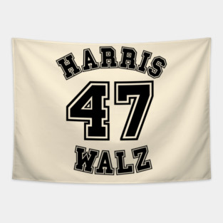 Team Harris Walz 47 Tapestry