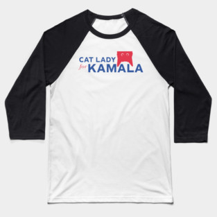 Cat Lady for Kamala Baseball T-Shirt