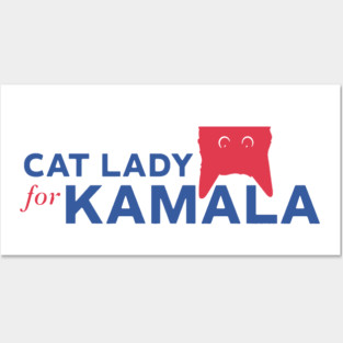 Cat Lady for Kamala Posters and Art