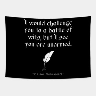 English Literature - William Shakespeare Quote Tapestry