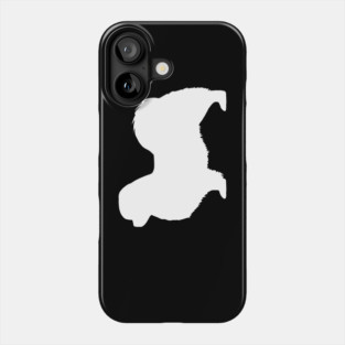 Tibetan Spaniel Silhouette Phone Case