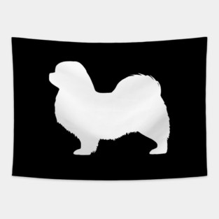 Tibetan Spaniel Silhouette Tapestry