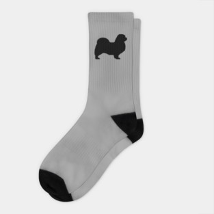 Tibetan Spaniel Silhouette Socks