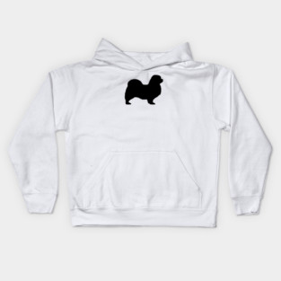 Tibetan Spaniel Silhouette Kids Hoodie