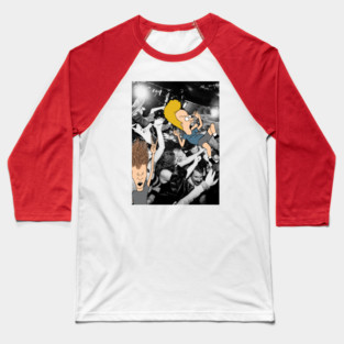 Beavis And Butthead Mosh Pit Baseball T-Shirt