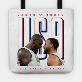 Lebron James x Steph Curry USA Tote