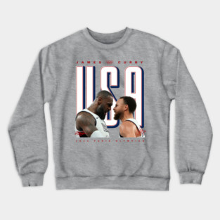 Lebron James x Steph Curry USA Crewneck Sweatshirt
