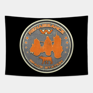 Renaissance Space Station Tapestry