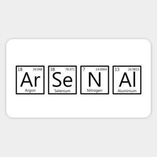 Arsenal Periodic table Magnet