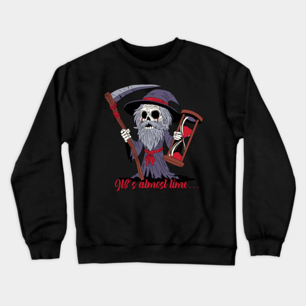 Grim Father Time Crewneck Sweatshirt by H. R. Sinclair