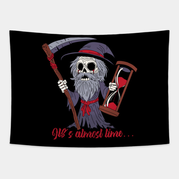 Grim Father Time Tapestry by H. R. Sinclair