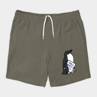 Cute Penguin with Kamala Harris 2024 Sign Shorts