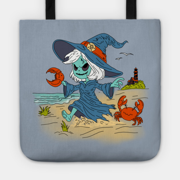 Cute Summer Witch Tote by H. R. Sinclair