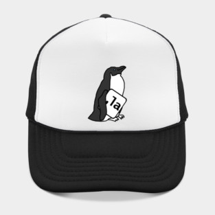 Cute Penguin and Comma La Sign for Kamala Harris Hat