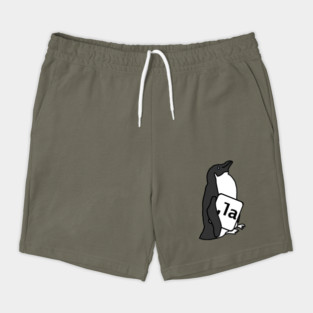 Cute Penguin and Comma La Sign for Kamala Harris Shorts