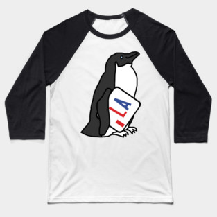 Penguin Comma La Baseball T-Shirt