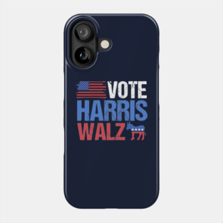 Vote Harris Walz Democrat Phone Case