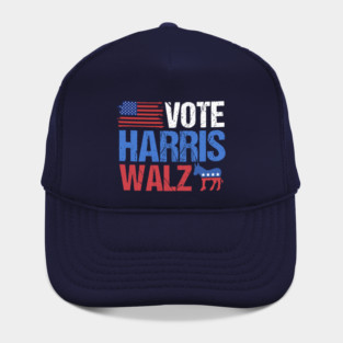 Vote Harris Walz Democrat Hat