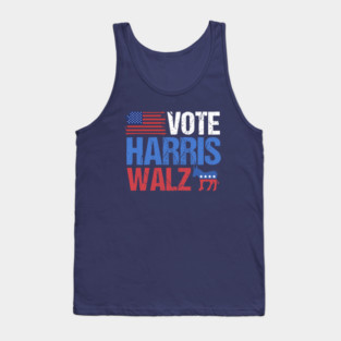 Vote Harris Walz Democrat Tank Top