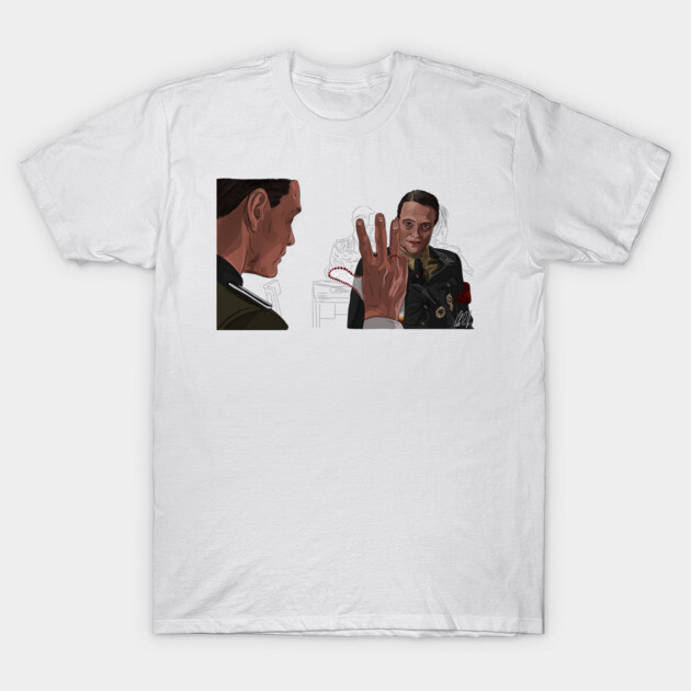 Inglourious Basterds: 3 Glasses T-Shirt by 51Deesigns