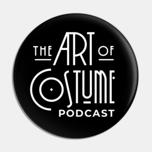 The Art of Costume Podcast Simpler Logo Pin