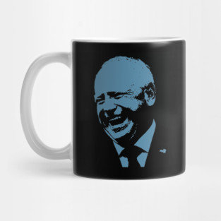 Tim Walz - Joyful Warrior - Blue on Black Mug