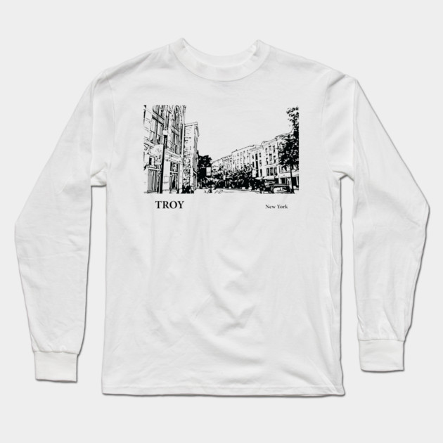 Troy New York Long Sleeve T-Shirt by Lakeric