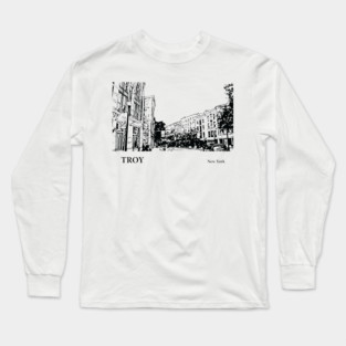 Troy New York Long Sleeve T-Shirt