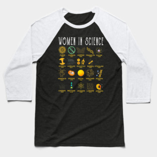 Women In Science Baseball T-Shirt